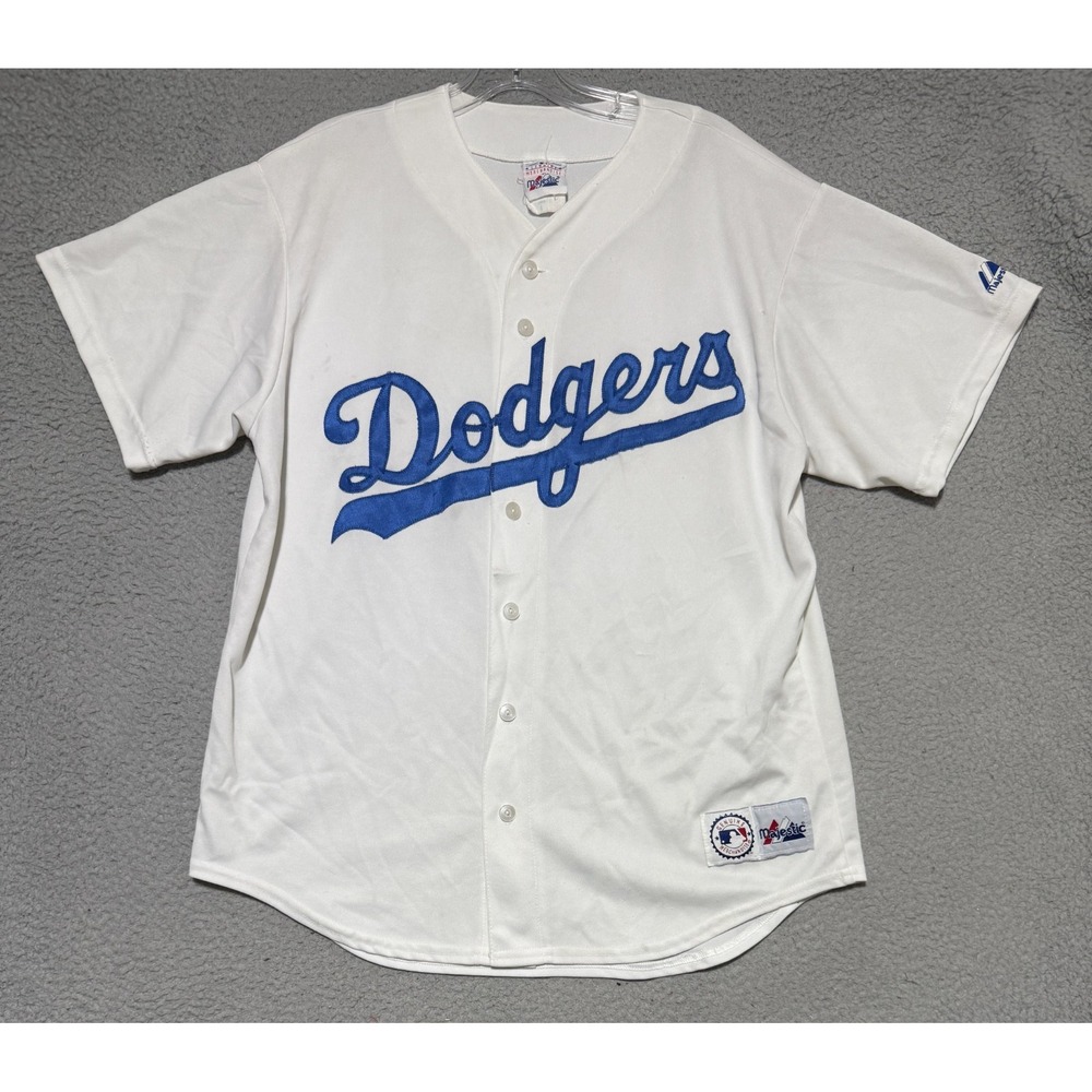 Vintage Made in USA Los Angeles Dodgers Majestic Jersey Mens Large White